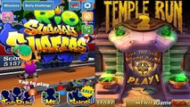 Temple Run 2 VS Subway Surfers iPad Gameplay for Children HD #16