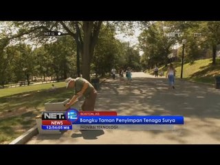 Bangku taman penyimpan tenaga surya - NET12