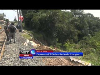 Pasca Longsor di Bogor Kereta Terlambat - NET12