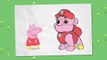 Paw Patrol Peppa Pig Chase Marshall Rubble Painting Charer Outfits For Kids & Toddlers Animation