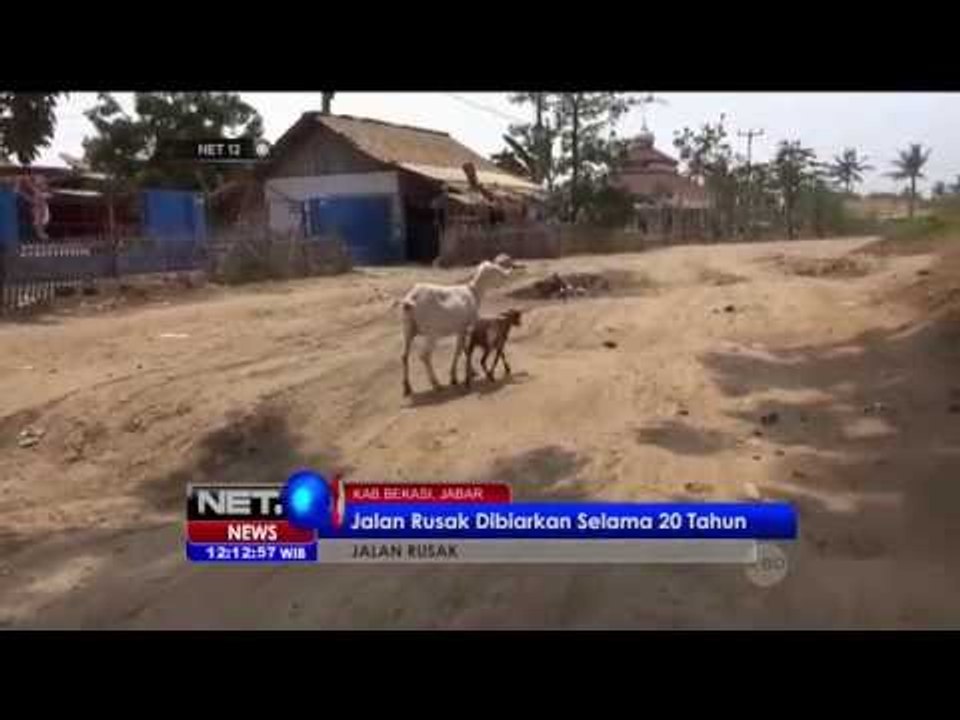 Lebih dari 20 Tahun, Jalan Rusak di Muara Gembong Belum Juga Diperbaiki -NET12