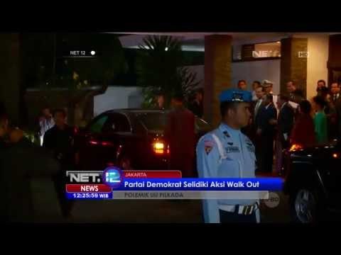 Penyelidikan Walk Out Demokrat saat sidang pengesahan UU Pilkada - NET12