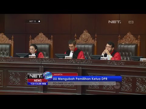 MK akan putuskan permohonan PDIP terkait Uji Materi UU MD3 - NET12