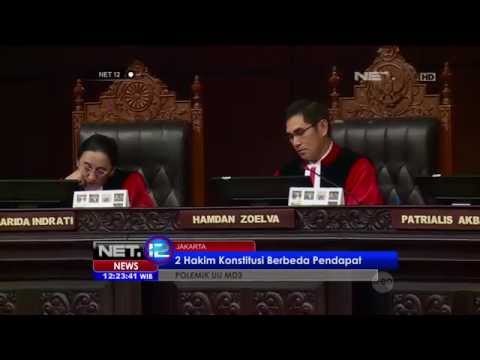 Mahkamah Konstitusi tolak uji materi UU MD3 - NET12
