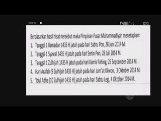 Muhammadiyah tetapkan Idul Adha pada 4 Oktober - NET17