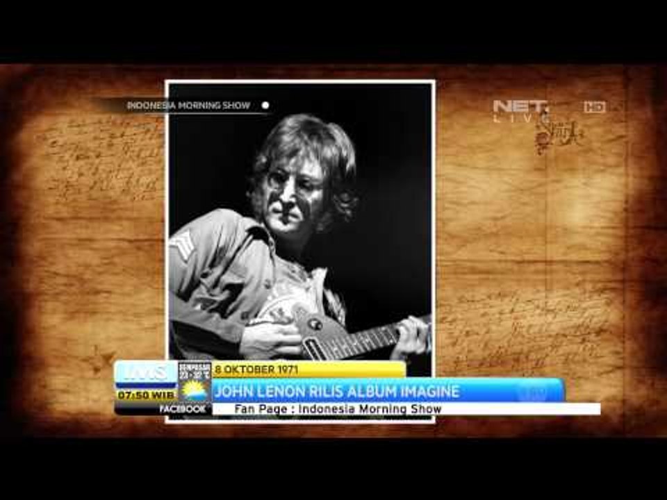 Todays History 8 Oktober 1971 John Lenon Rilis Album Imagine - IMS