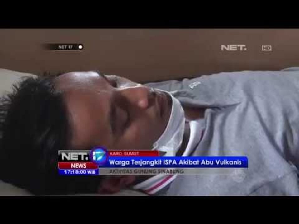 Dampak abu vulkanik warga Sinabung mulai terserang ISPA - NET17