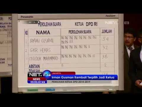 Irman Gusman kembali terpilih menjadi Ketua Dewan Perwakilan Daerah - NET24