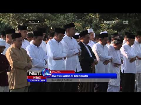 Jokowi salat Idul Adha 1435 H di Balaikota - NET12
