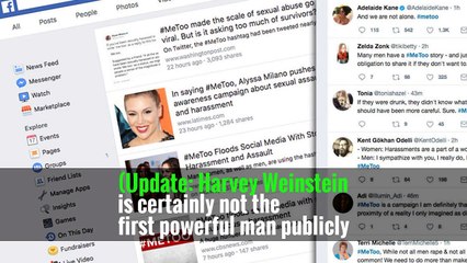 #MeToo Floods Social Media With Stories of Harassment and Assault