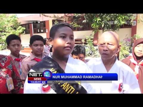 Pelajar SMP tarik mobil dengan gigi diangkat sebagai Duta Anti Narkoba - NET12