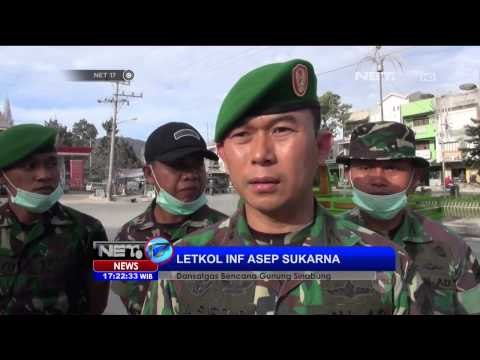 Abu vulkanis Sinabung masih menutupi ruas jalan Kota Berastagi - NET17