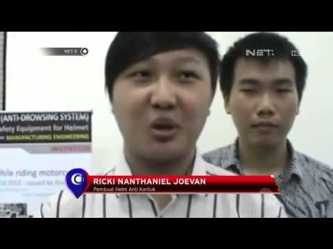 Helm anti ngantuk karya Mahasiswa Universitas Surabaya - NET5