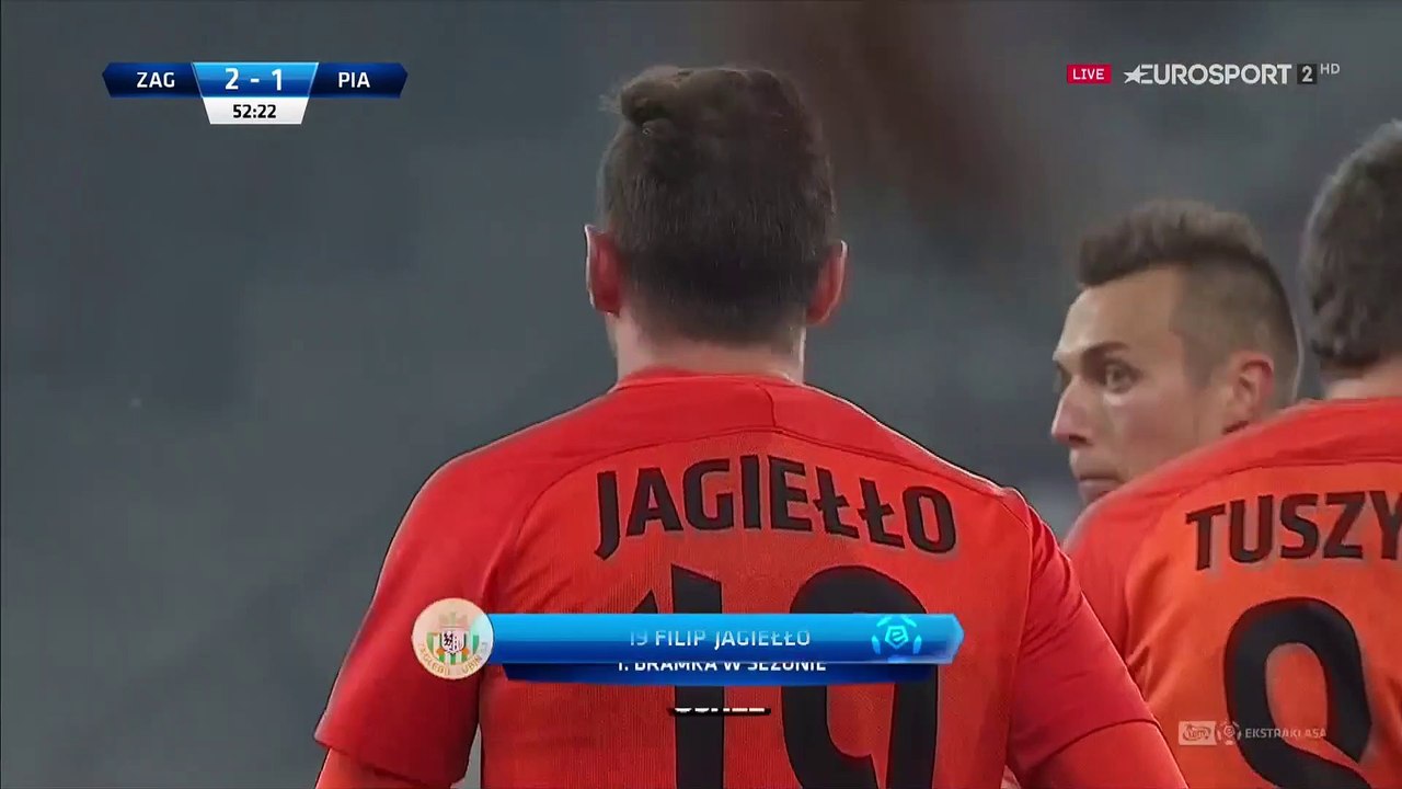 2-1 Filip Jagiełło Amazing Goal Poland  Ekstraklasa - 20.10.2017 Zaglebie Lubin 2-1 Piast Gliwice