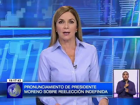 Pronunciamiento de Presidente Moreno sobre reelección indefinida