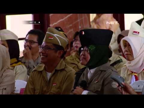 Upacara peringati Hari Pahlawan di Surabaya dipimpin Wali Kota Tri Rismaharini - NET12