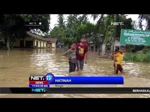 Warga Labuhan Batu Selatan Mulai Terserang Penyakit Akibat Banjir -NET17