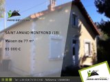 Maison A vendre Saint amand montrond 77m2 - 65 000 Euros