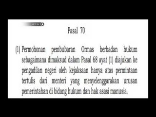 Ahok surat pembubaran FPI - NET24