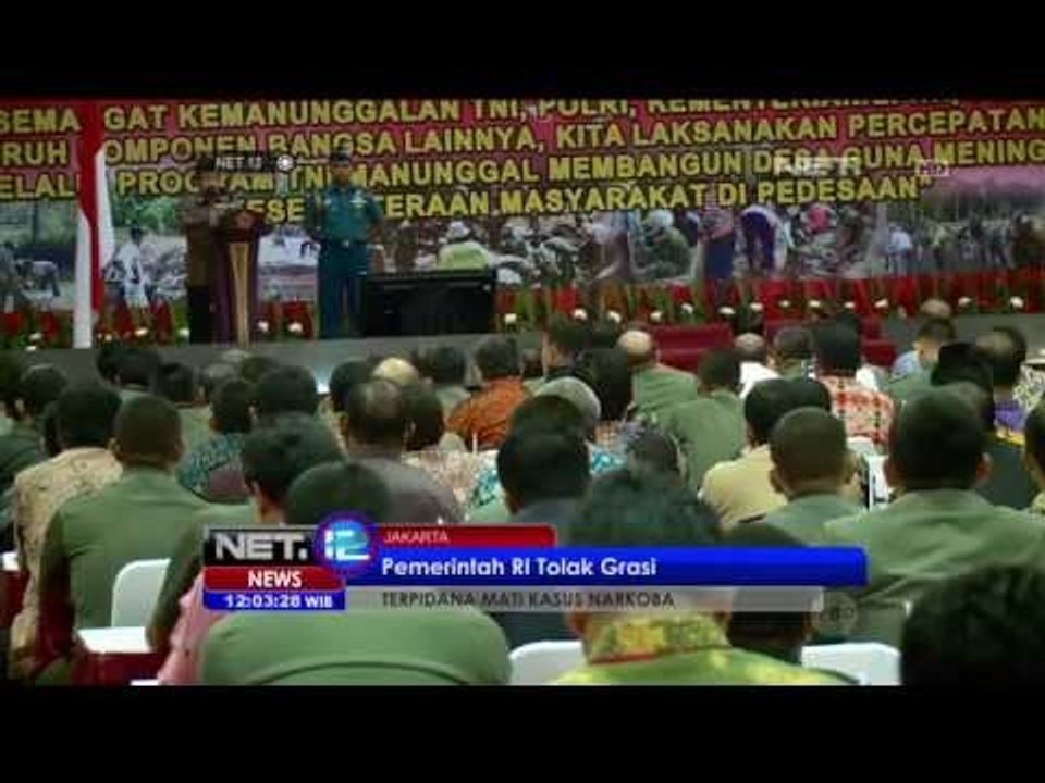 Pemerintah Indonesia Tolak Grasi Terpidana Mati Kasus Narkoba - NET12