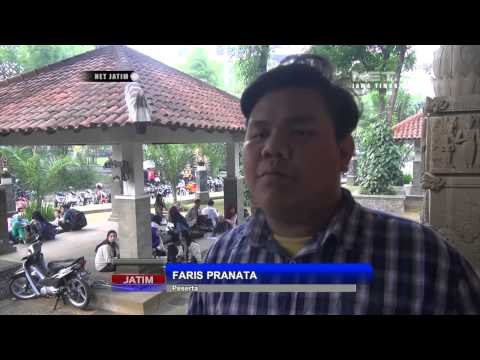 Puluhan peserta antusias ikuti lomba makan gethuk di Malang - NET Jatim