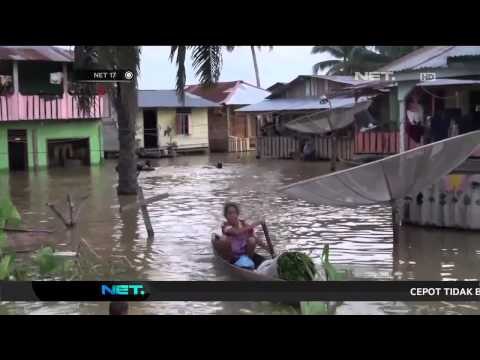 Banjir di Labuhan Batu Selatan Mencapai 2 meter -NET17