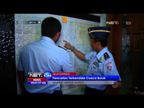 Cuaca buruk menghambat pencarian pesawat Air Asia QZ8501 - NET24