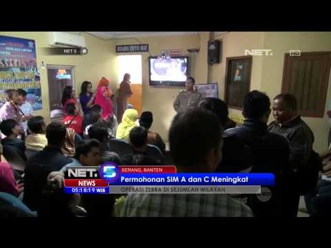 Permohonan Pengajuan SIM di Serang Naik Hingga 100 Persen -NET5