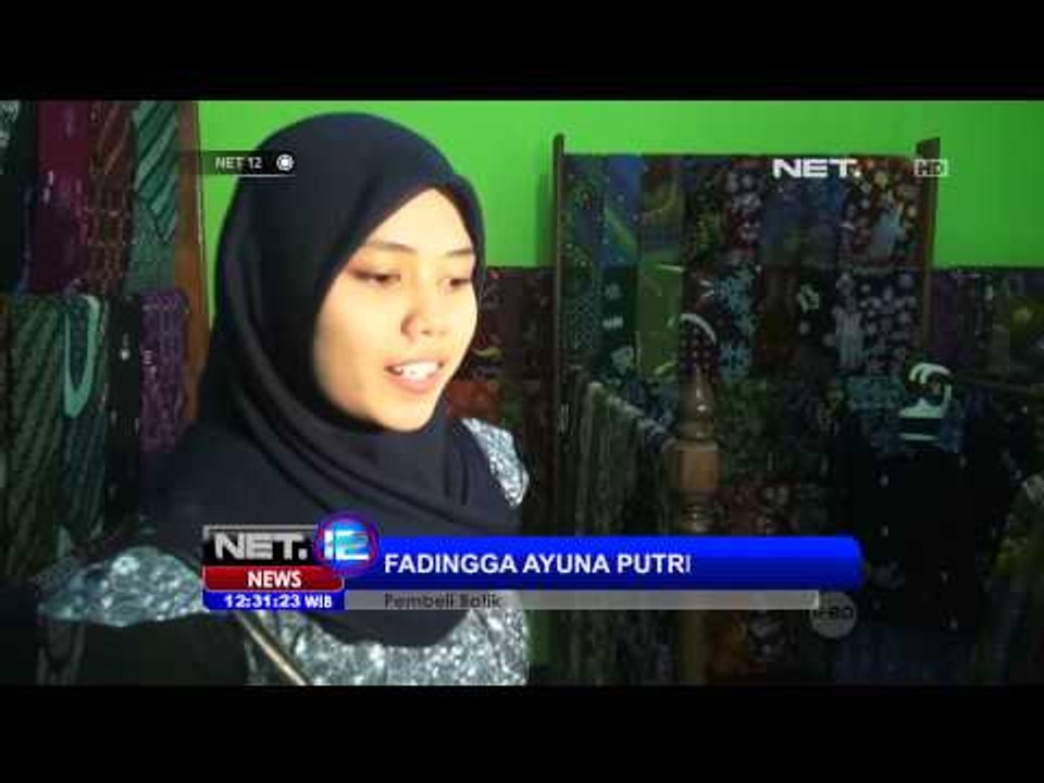 Penjual Batik Meningkat Jelang Libur Akhir Tahun - NET12