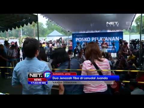 Live Report Dua jenazah AirAsia QZ8501 tiba di pangkalan udara Laut Juanda - NET17