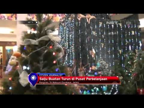 Sambut natal hujan salju di Surabaya - NET5