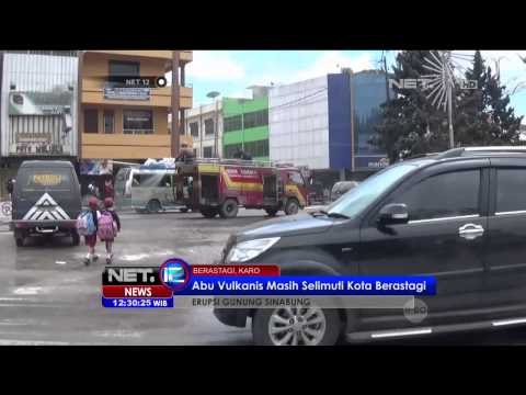 Abu Vulkanis masih turun di Kota Berastagi, Pemerintah bagikan masker - NET12