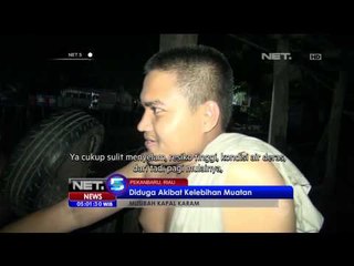 Kapal Ekspedisi Karam di Sungai Siak Akibat Kelebihan Muatan -NET5