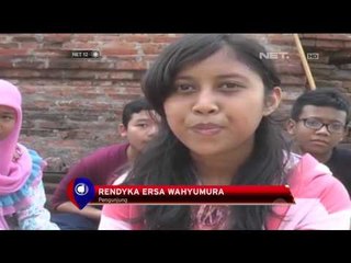 Mengisi liburan para pelajar Nganjuk bersihkan Candi Ngetos - NET12