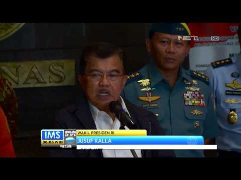 Jusuf Kalla memantau pemetaan wilayah pencarian Pesawat Air Asia QZ 8501 - IMS
