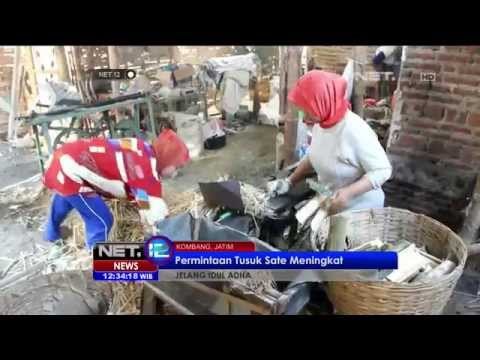 Lonjakan Pesanan Tusuk Sate di Jombang Jelang Idul Adha -NET12