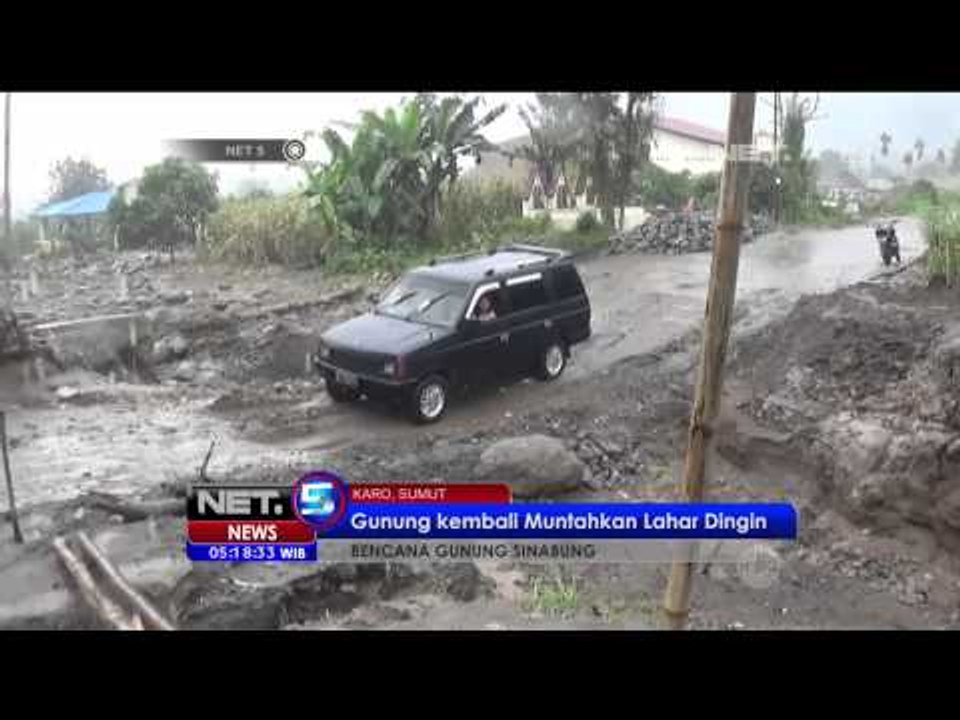 Lahar Dingin Serta Material Bebatuan Gunung Sinabung Banjiri Rumah Warga -NET5