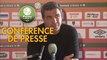 Conférence de presse RC Lens - Stade de Reims (0-1) : Eric SIKORA (RCL) - David GUION (REIMS) - 2017/2018