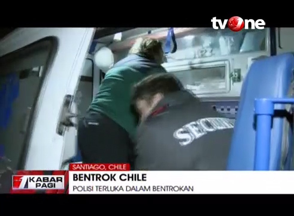 Sejumlah Polisi Terluka dalam Bentrokan Chile