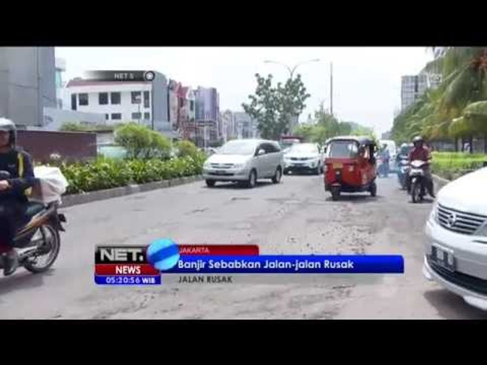 Pasca Banjir, Sejumlah Jalanan Ibu Kota Rusak - NET5