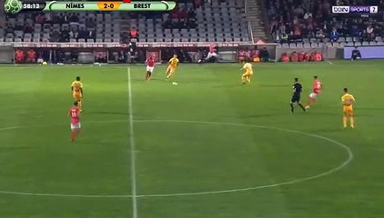 Romain del Castillo GOAL HD - Nimes 3-0 Brest 20.10.2017