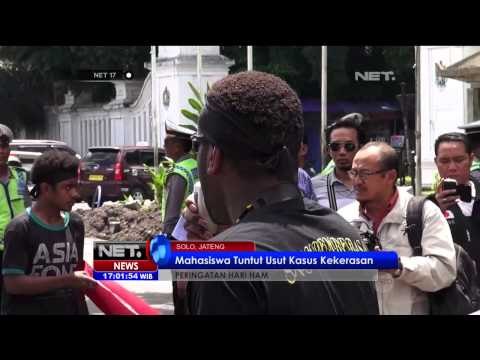 Orasi Mahasiswa di Solo Memperingati Hari HAM -NET17