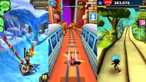 Temple Run 2 Frozen Shadows VS Sonic Dash 2 VS Subway Surfers Android iPad iOS Gameplay HD