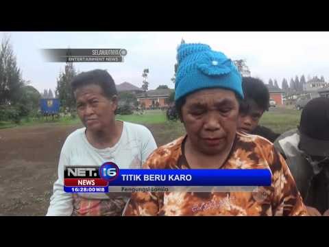 Sejumlah lansia pengungsi Sinabung isi waktu dengan buat kerajinan anyaman - NET16