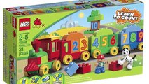 2 Lego Duplo Trains - Number Train & My First Train Set Crash - Numbers, Colors