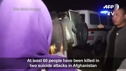 Afghanistan mosque attacks toll jumps to 60 dead: officials