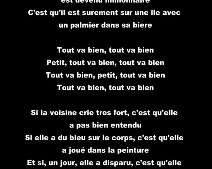 Orelsan - Tout va bien (Paroles) -e
