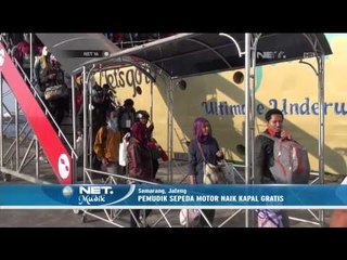 Ribuan Pemudik Motor Gratis Berdesakan Ambil Motornya di Pelabuhan - NET16