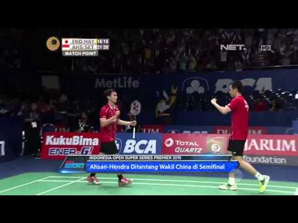 NET Sport - 3 Nomor Ganda Berhasil Melaju ke Babak Semifinal Indonesia Open 2015