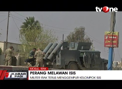 Militer Irak Gempur Kelompok Isis Dekat Masjid